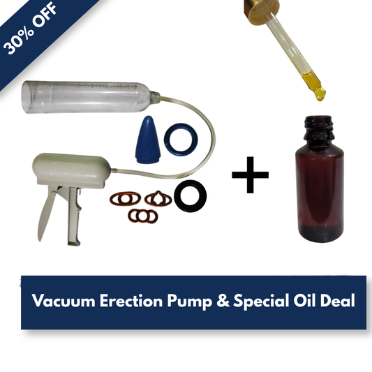 APEX MEN'S® Combo Deal. Men Wellness Vacuum Pump + Special Oil